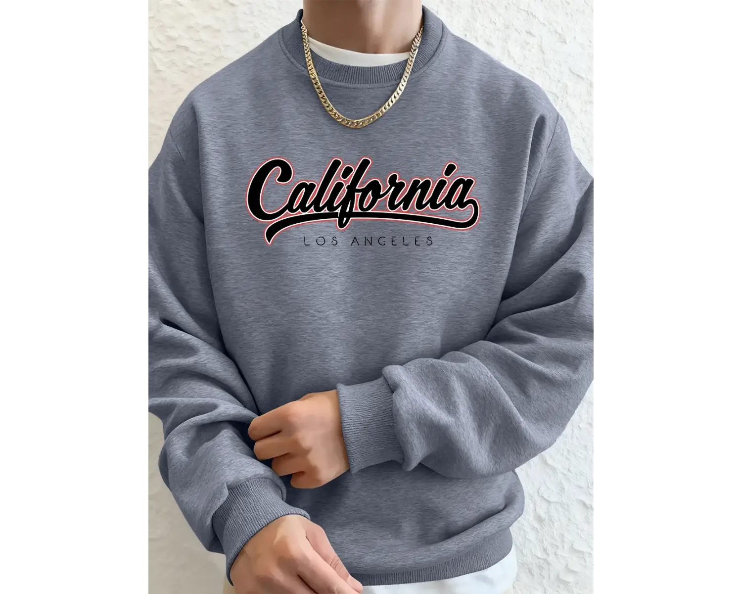 Kaliforniya Los Angeles Mektup Baskı Erkekler Tişörtü Kış Polar Sıcak Kapüşonlular Kore Gevşe