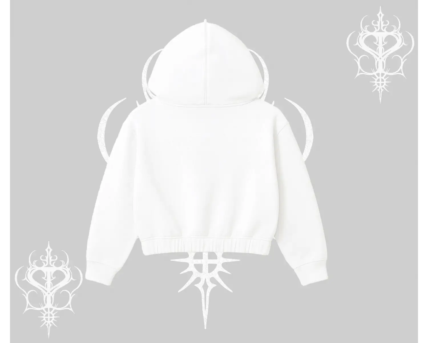 KALİTELİ Crop Kapşonlu