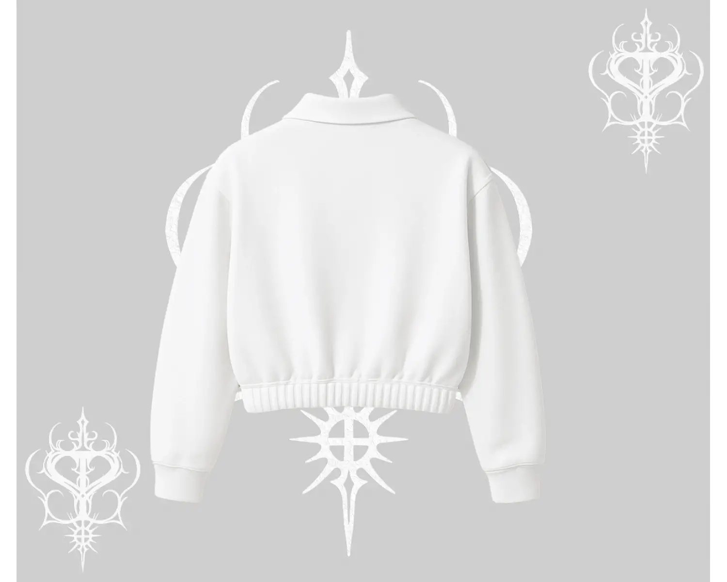 KALİTELİ Crop Yarım Fermuarlı