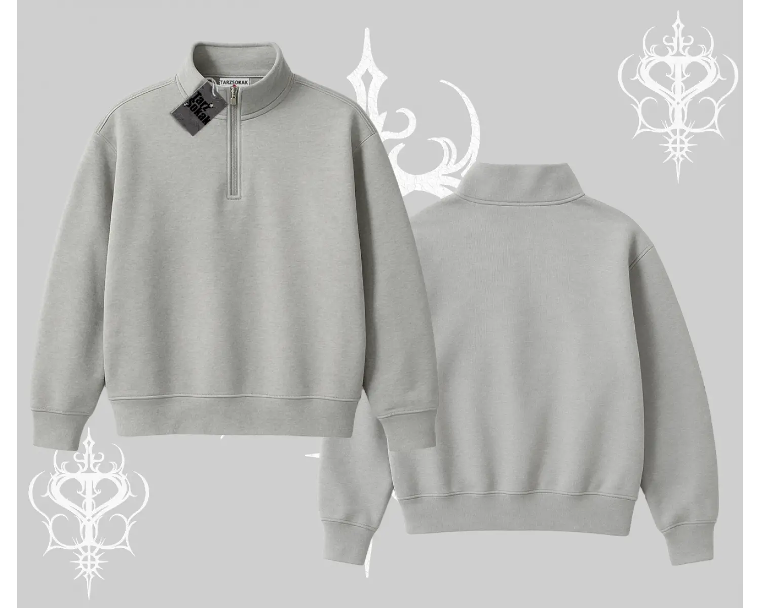 KALİTELİ Yarım Fermuarlı