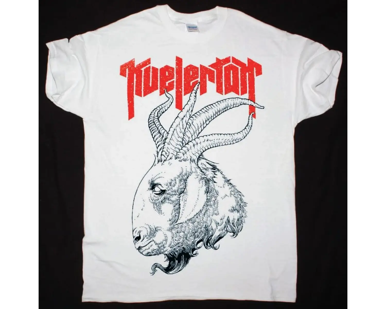 KALMAH LOGO NEW BLACK T-SHIRT ÖN BASKILI