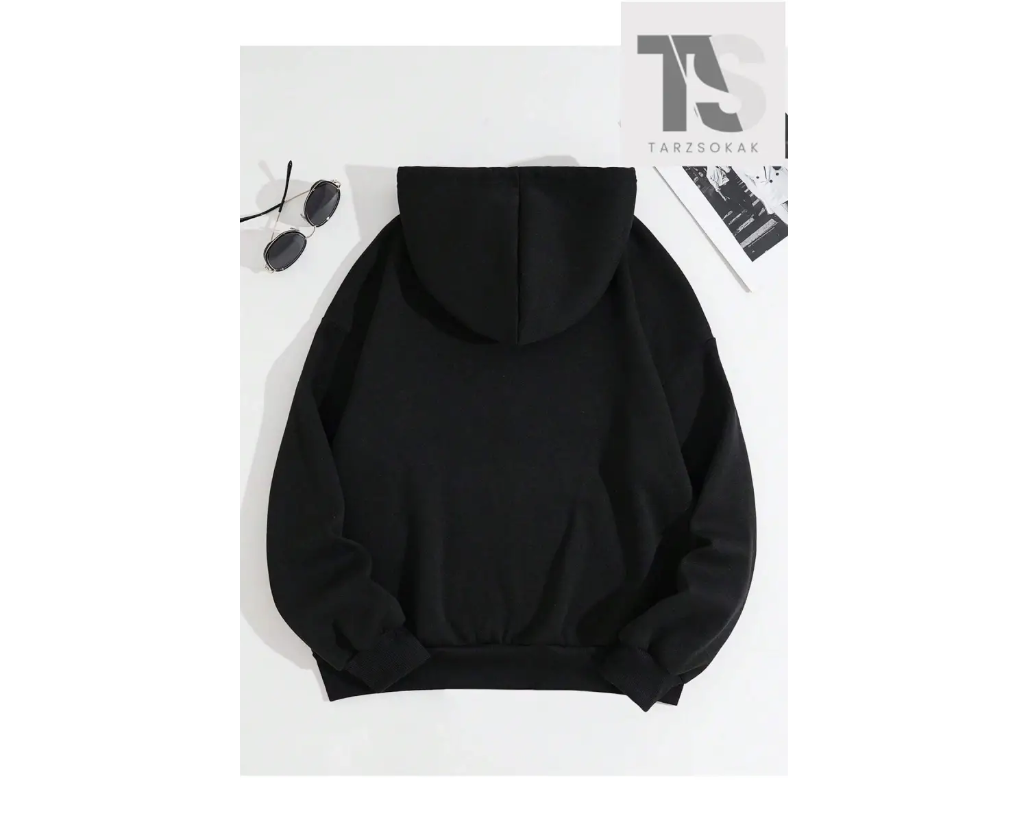 Kalp Ağ Minimal Örümcek Sweatshirt Fermuarlı Hırka