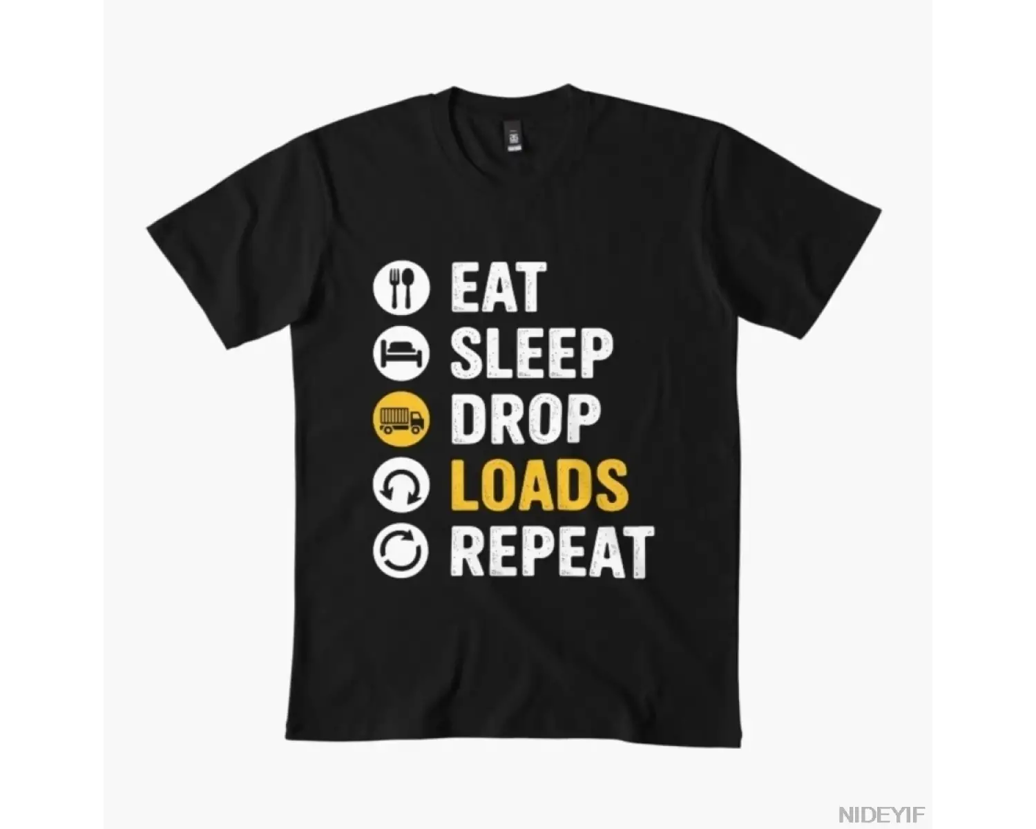 Kamyon Şoförü Şaka Söyleyen Kamyon Şoförü Hediye T-shirt Erkekler Kadınlar Için % 100% Pamuk