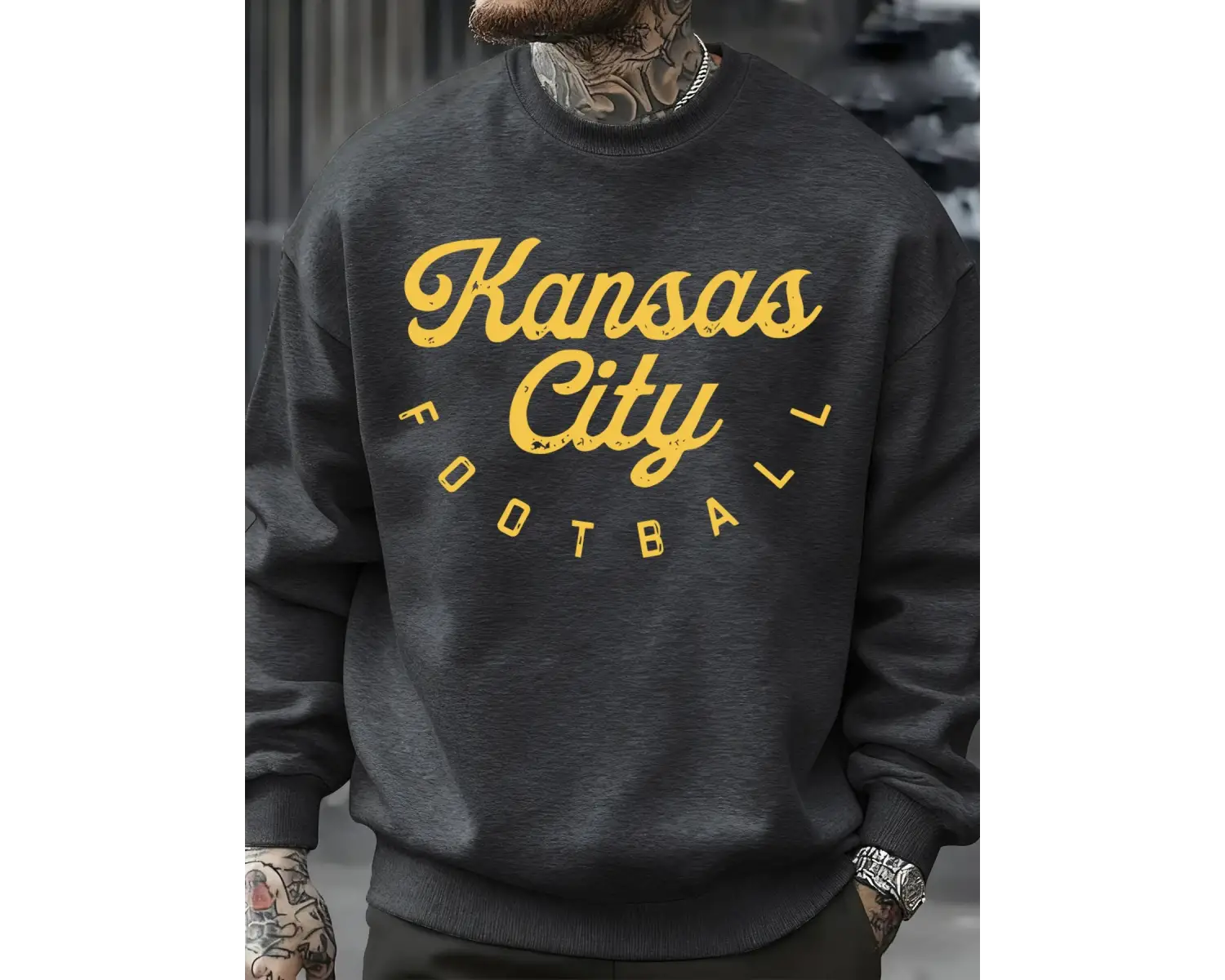 Kansas City Futbol Tasarım Erkekler Tişörtü Sıcak Çok Renkli Kazak Casualfashion Spor Polar S