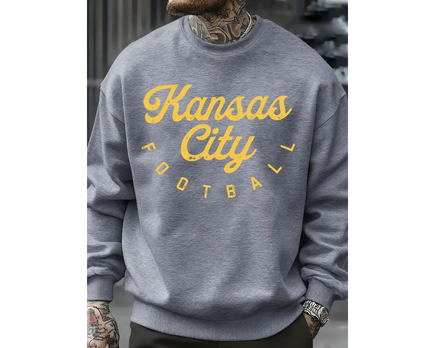 Kansas City Futbol Tasarım Erkekler Tişörtü Sıcak Çok Renkli Kazak Casualfashion Spor Polar S