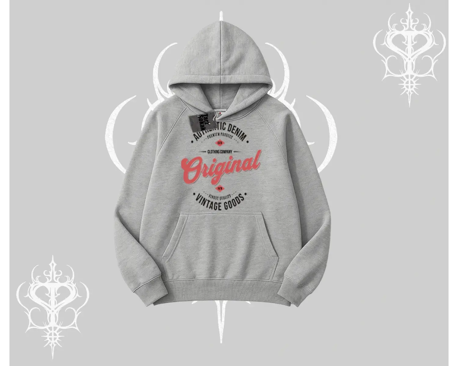 Kapşonlu Sweatshirt Authentic Denim Original