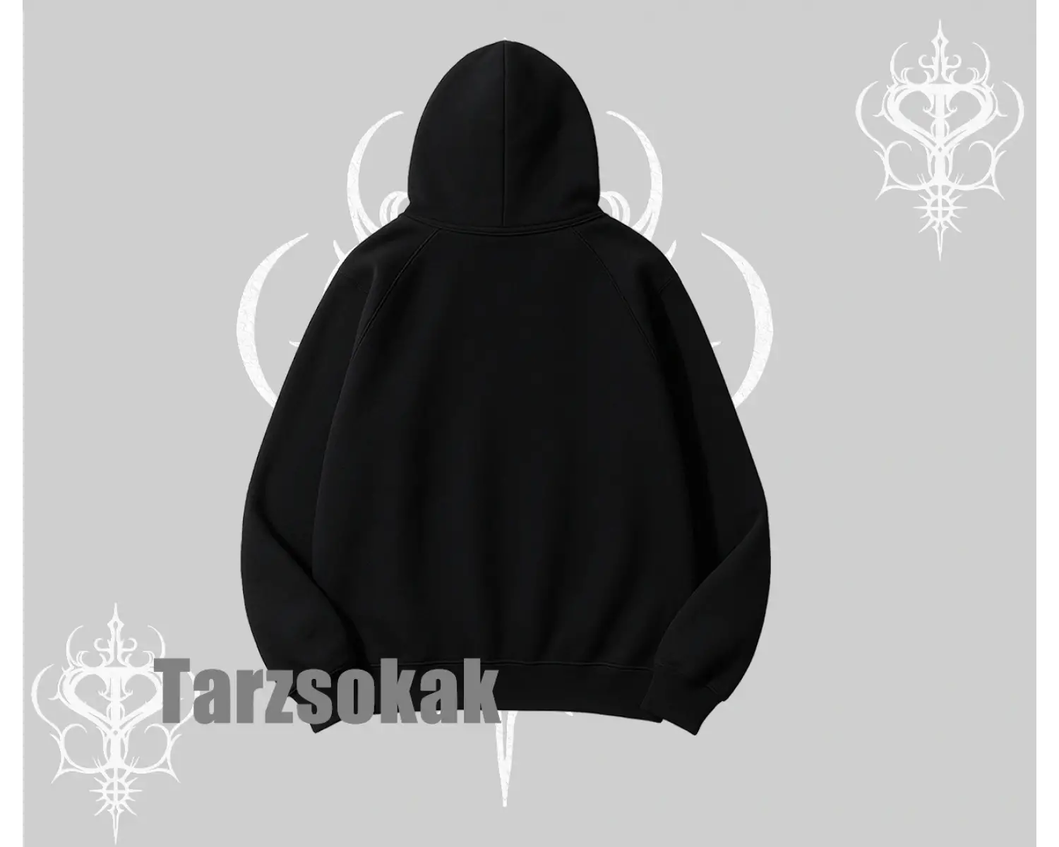 Kapşonlu Sweatshirt Hard Rock Winged Guitar Rebellion