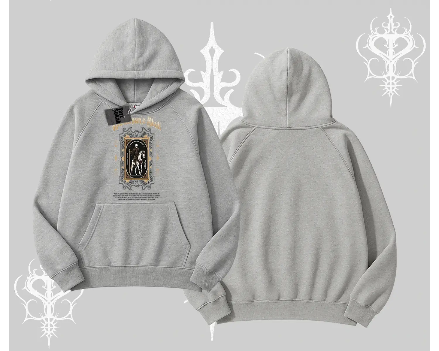 Kapşonlu Sweatshirt Horseman’s Skull Dark Relic Street Legacy