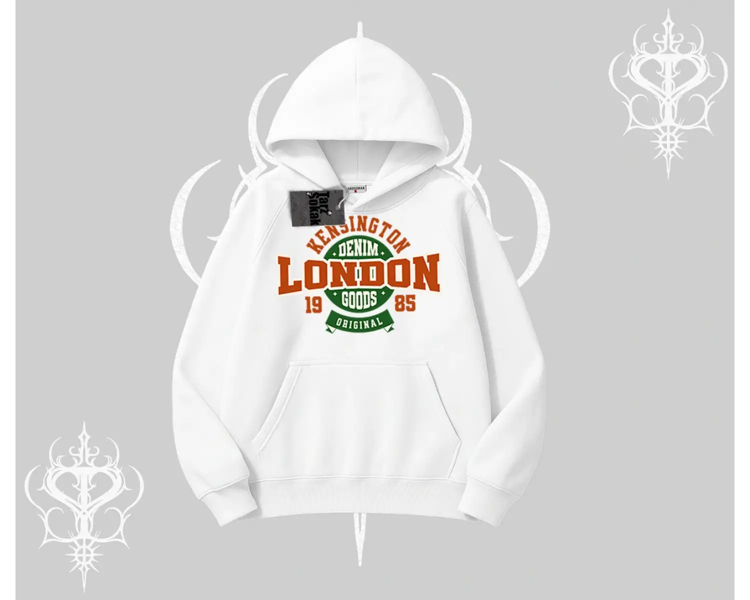 Kapşonlu Sweatshirt London Denim 1985