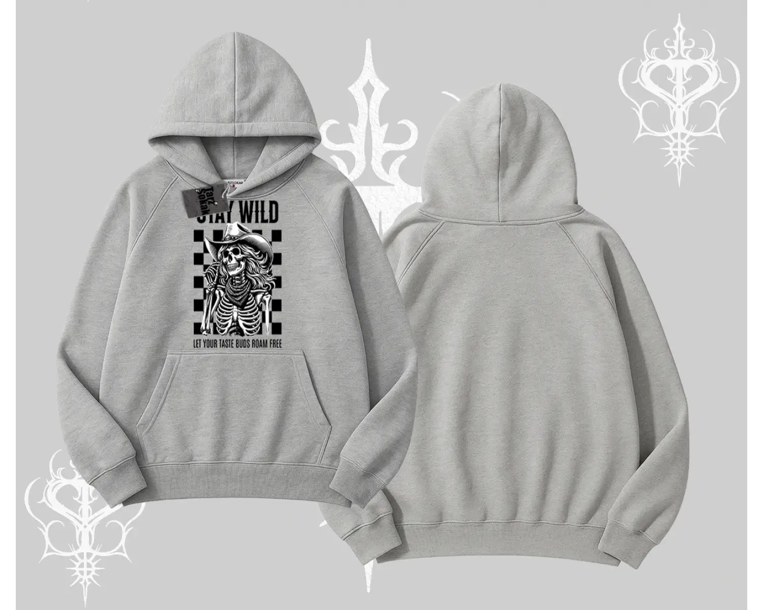 Kapşonlu Sweatshirt Stay Wild Rock Spirit Urban Riot