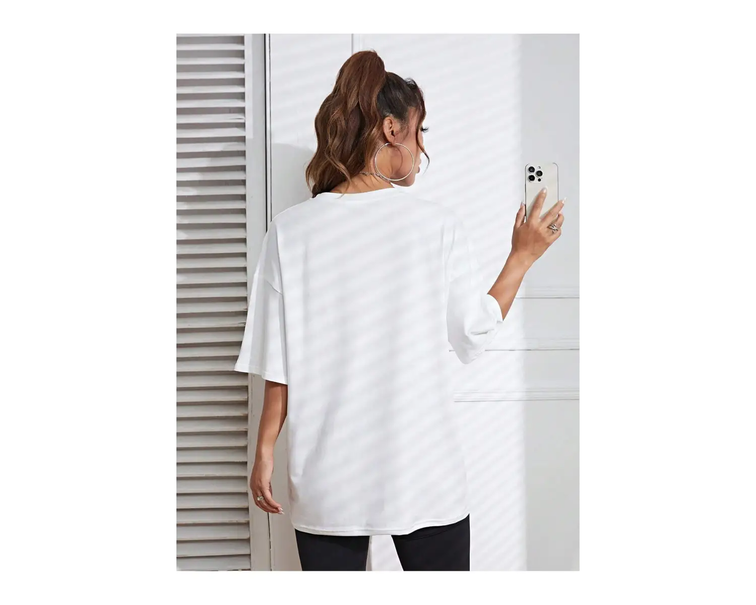 Karikatür Grafik Damla Omuz Tişörtü