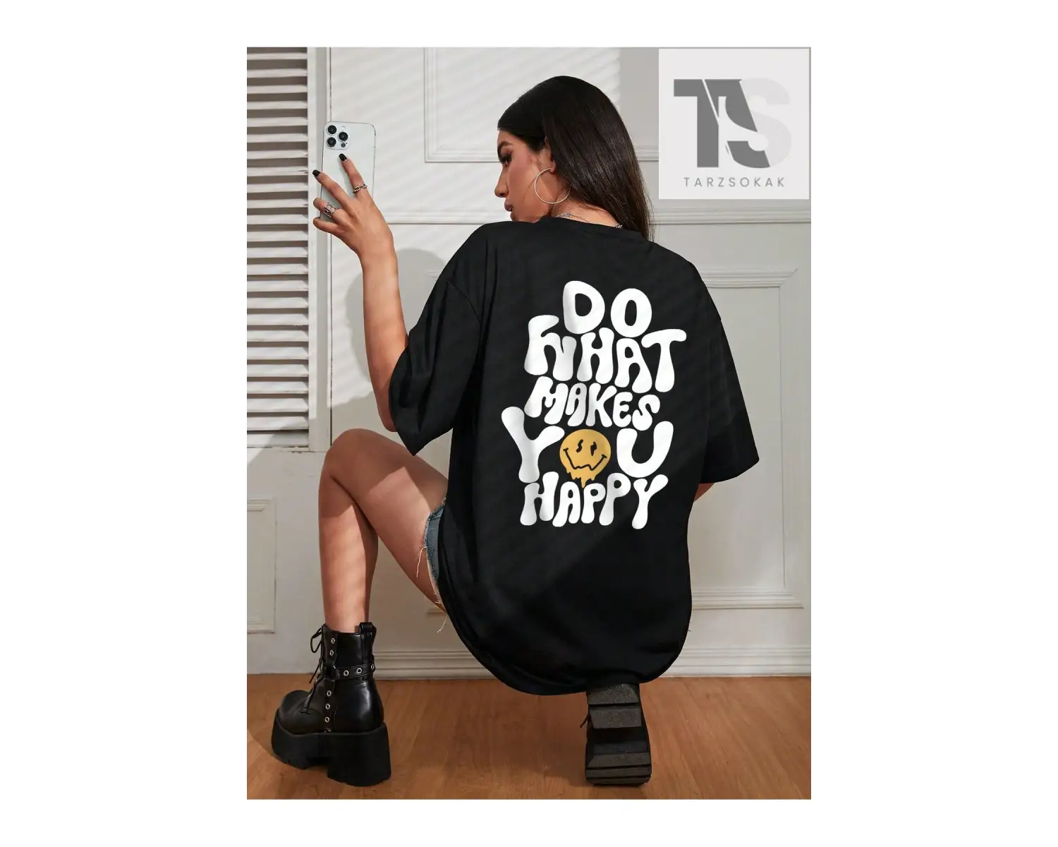 Karikatür & Slogan Grafikli Tişört