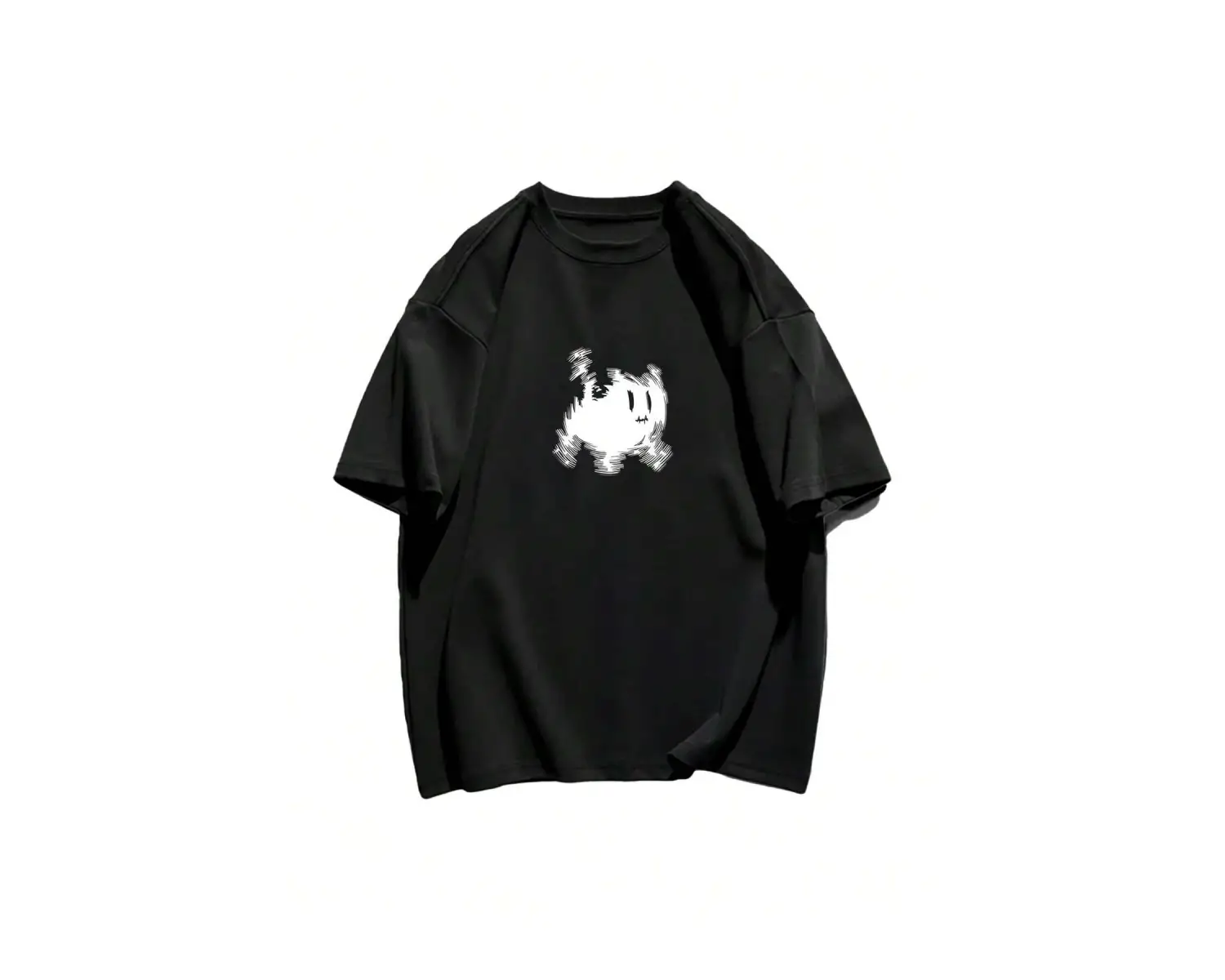 Karikatür ve Grafik tasarım Oversize T-shirt Cartoon/Letter serisi kod364