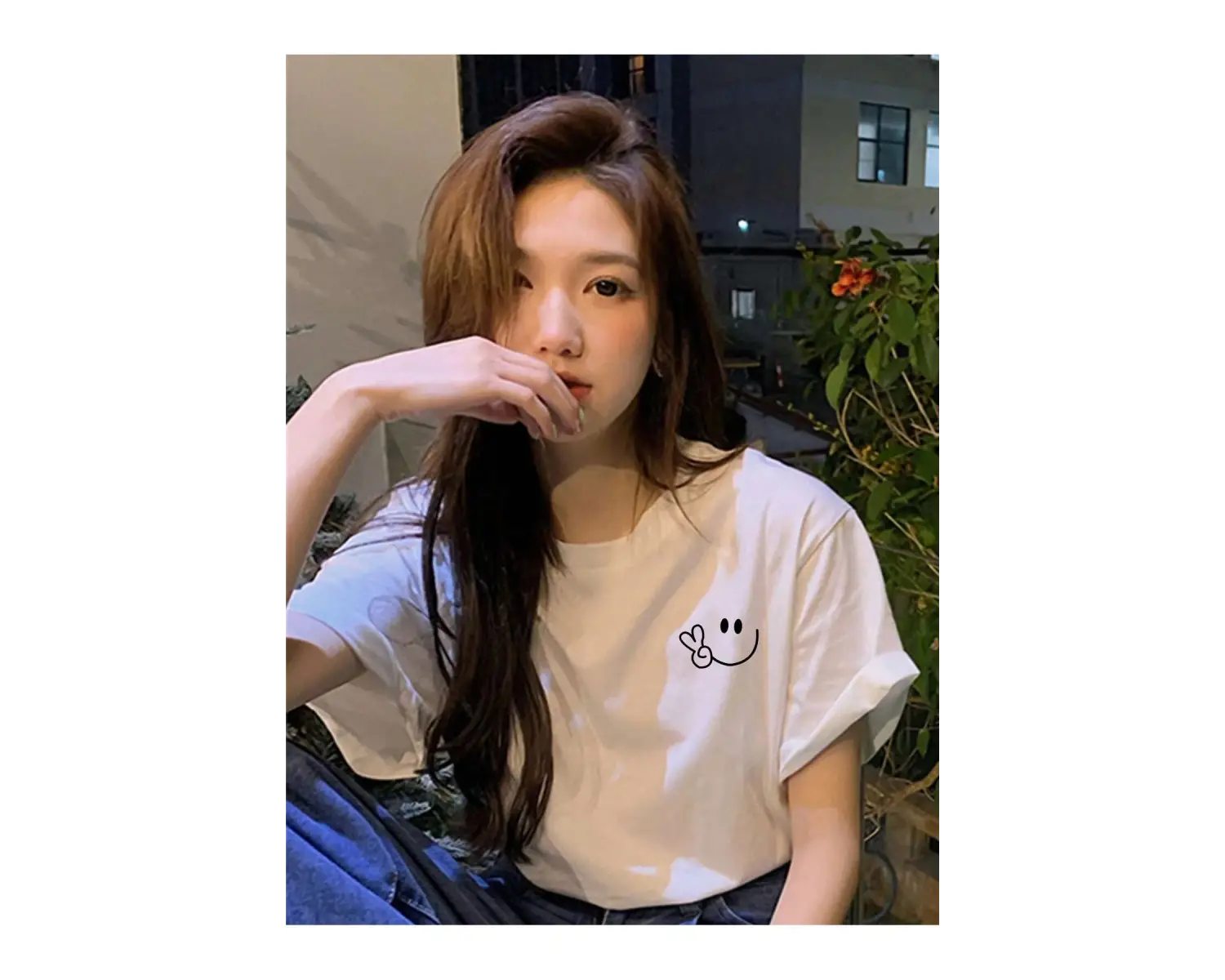 Karikatür ve Grafik tasarım Oversize T-shirt Cartoon/Letter serisi kod420