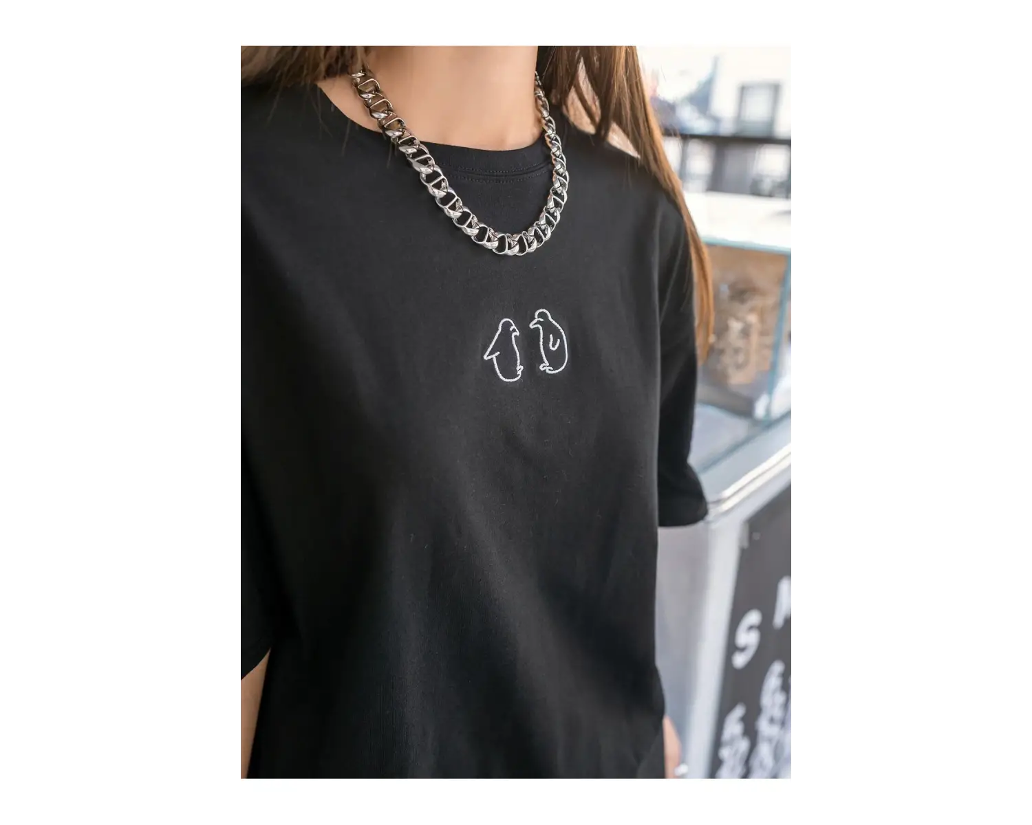 Karikatür ve Grafik tasarım Oversize T-shirt Cartoon/Letter serisi kod621