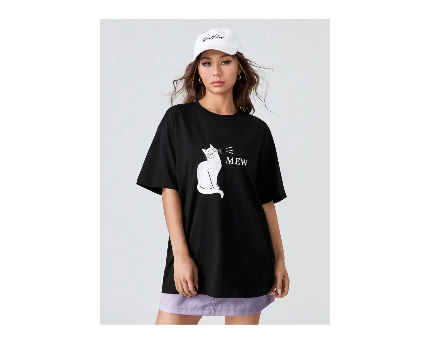 Karikatür ve Grafik tasarım Oversize T-shirt Cartoon/Letter serisi kod651