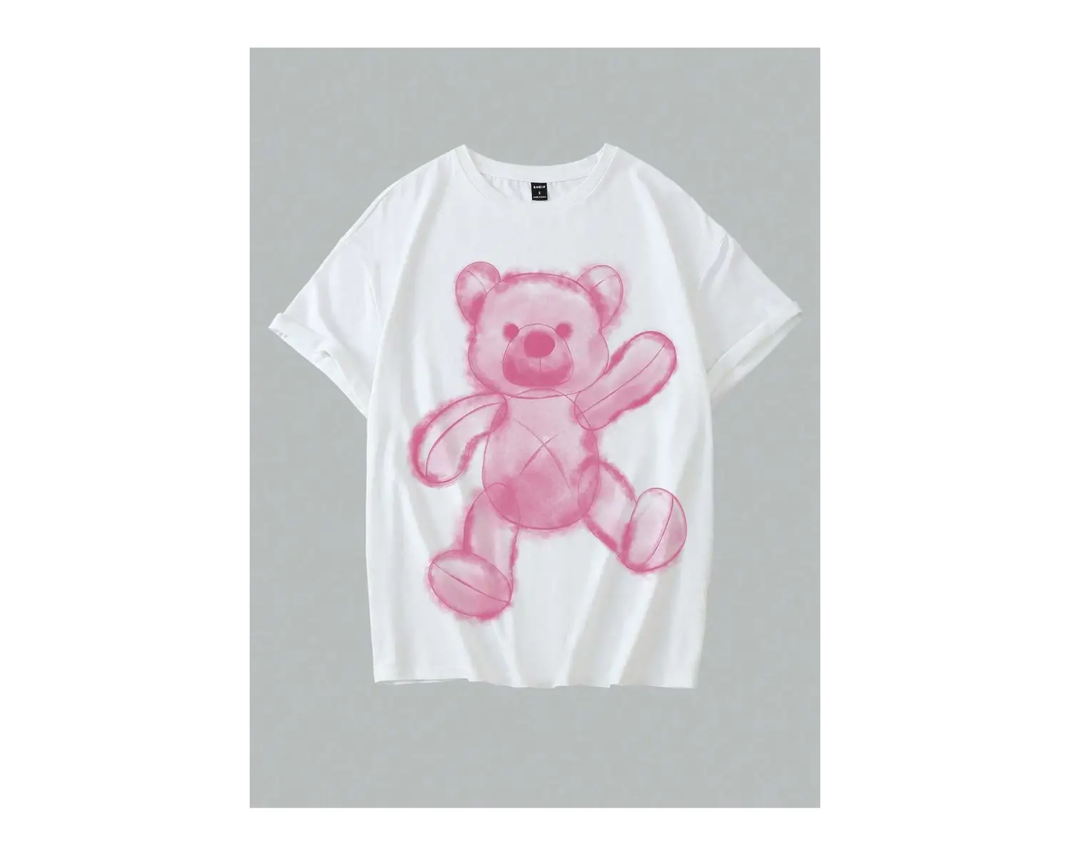 Karikatür ve Grafik tasarım Oversize T-shirt Cartoon/Letter serisi kod716