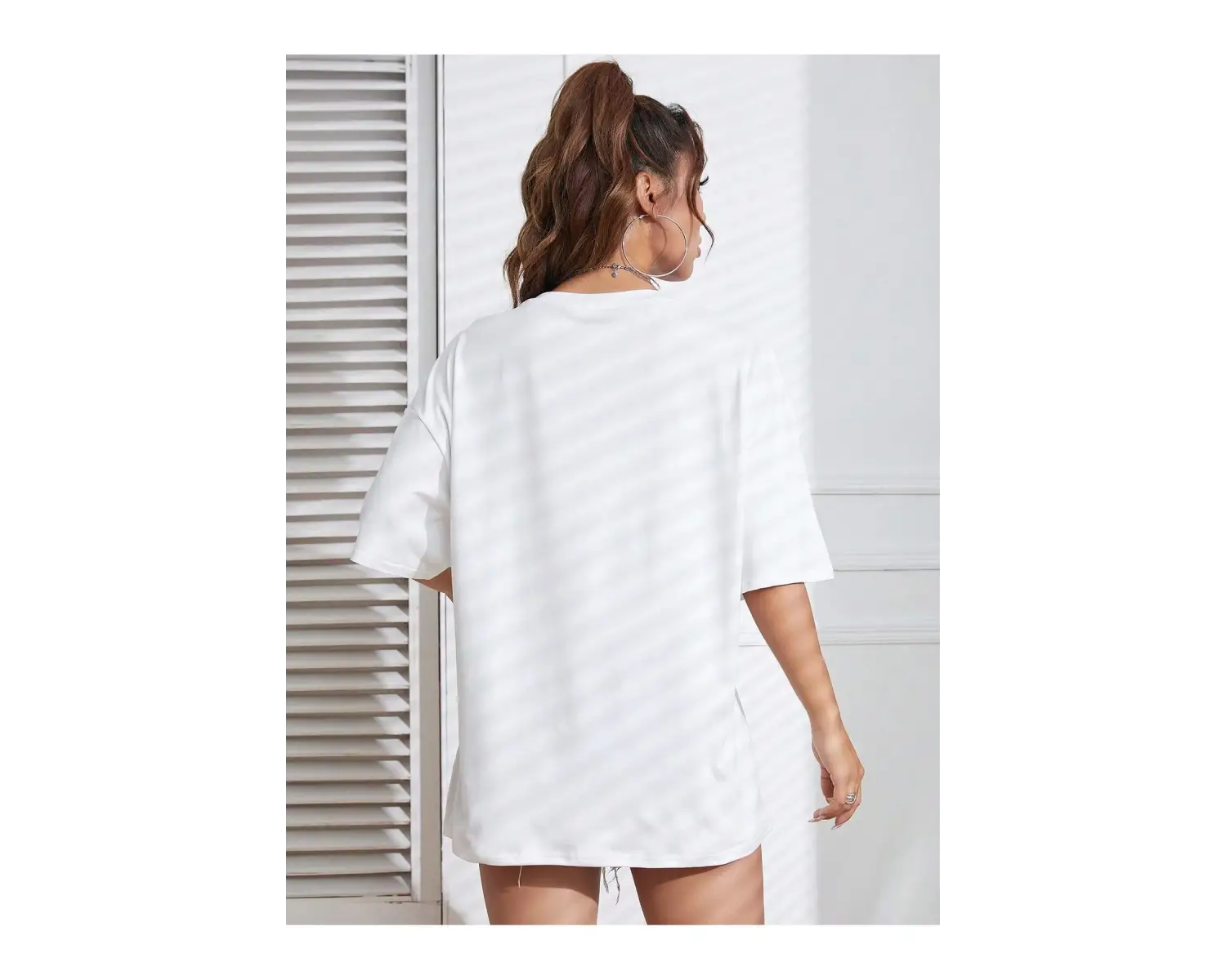 Karikatür ve Grafik tasarım Oversize T-shirt Cartoon/Letter serisi kod819