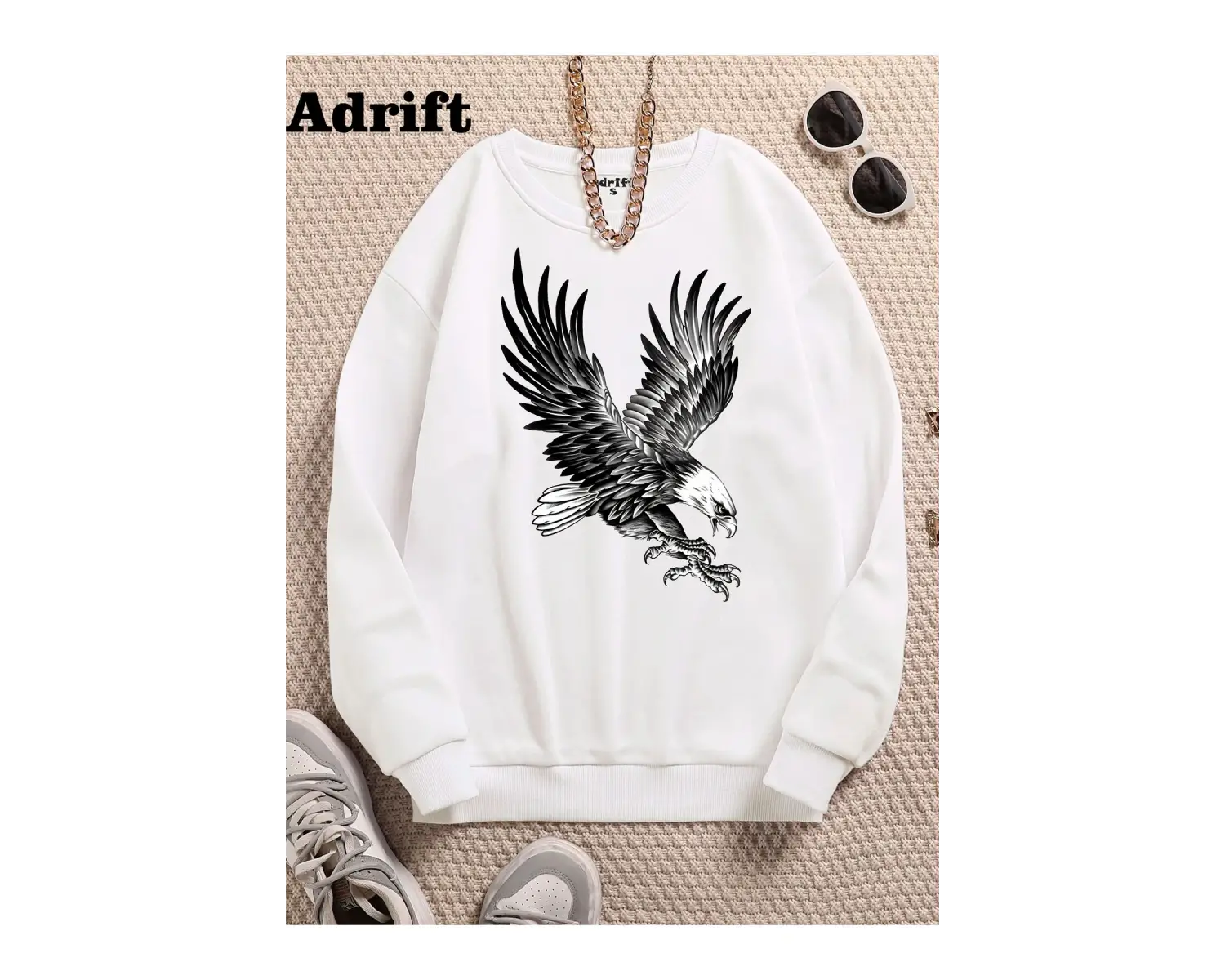 Kartal Köstebek Sokak Trend Tasarım Harajuku/Gotik Beyaz