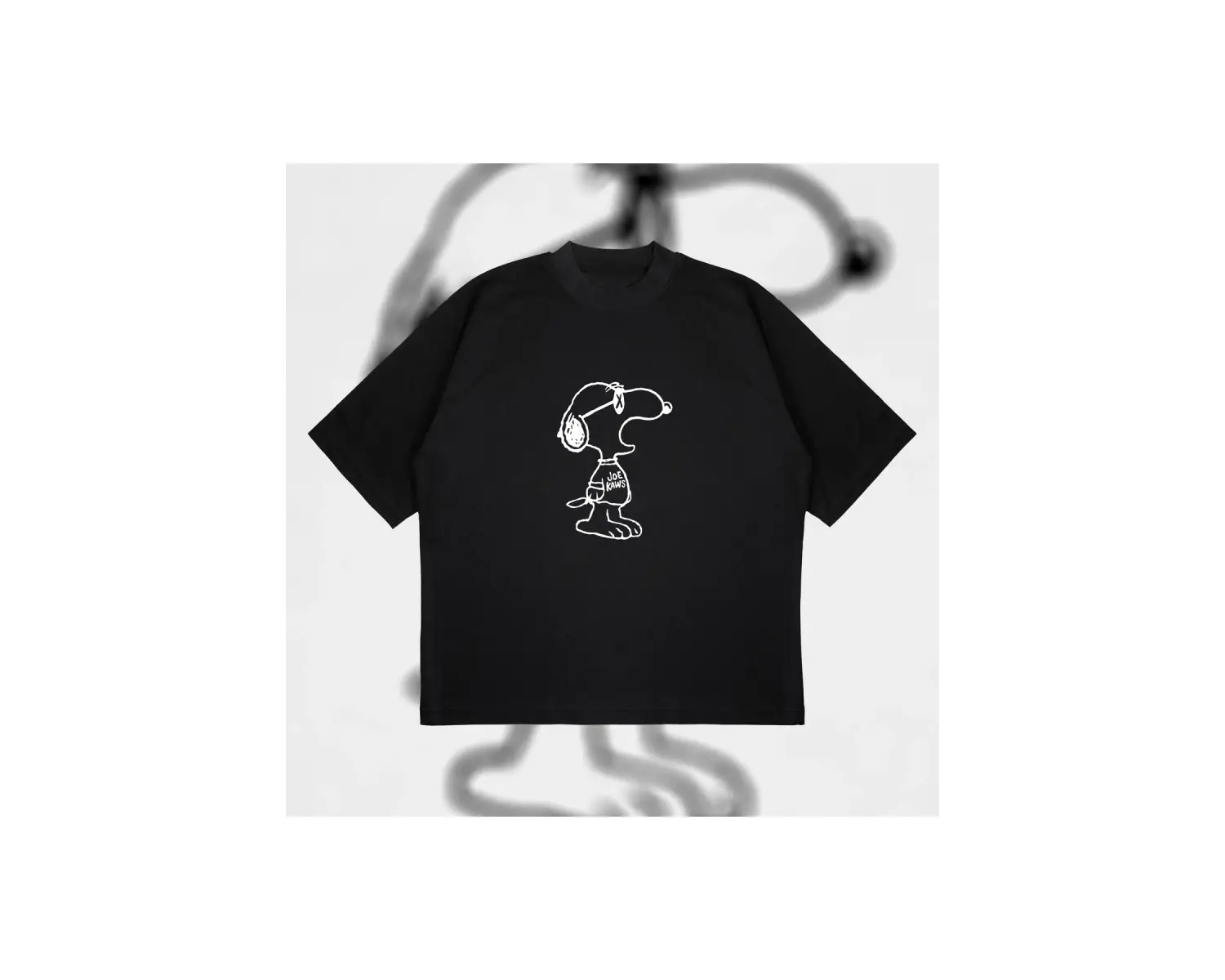 Kaws X Snoopy Unisex Pamuklu Nefes Alan Kalın Kumaşlı