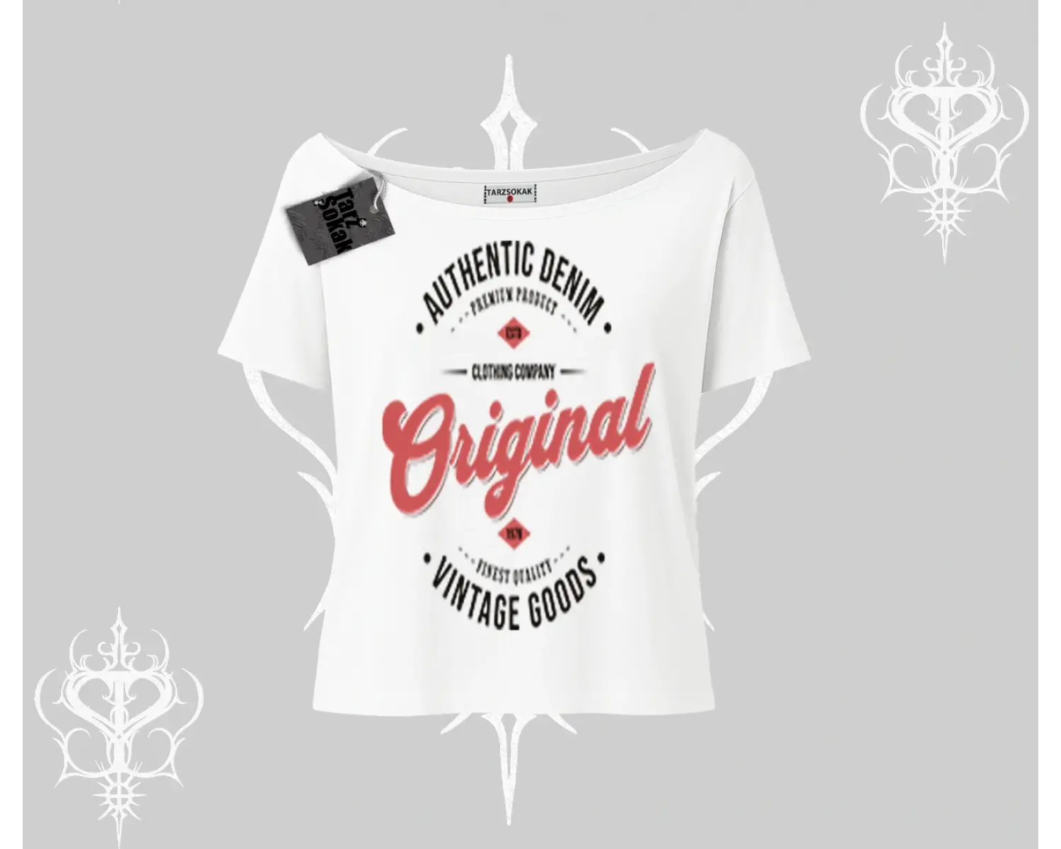 Kayık Yaka Tshirt Authentic Denim Original