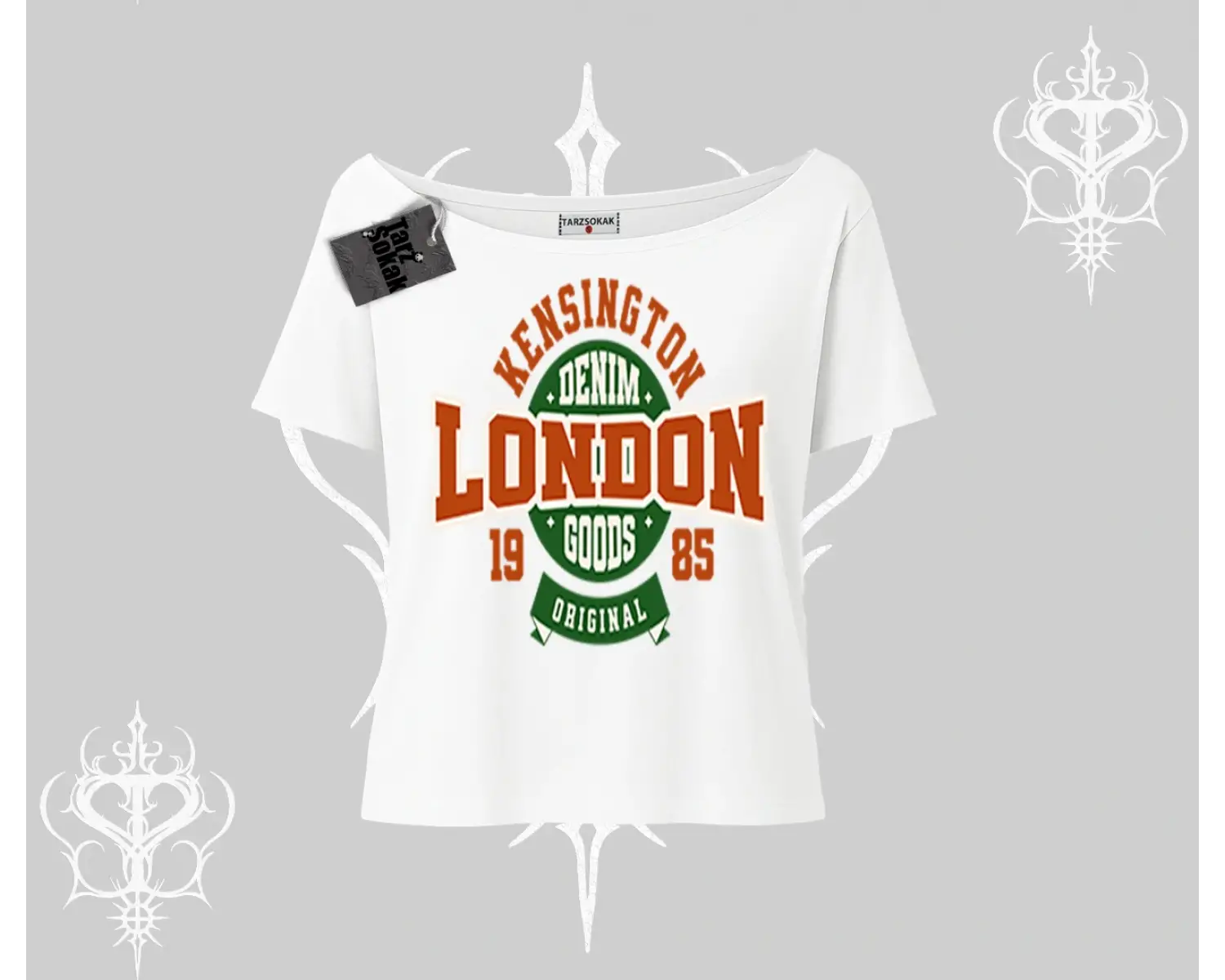 Kayık Yaka Tshirt London Denim 1985