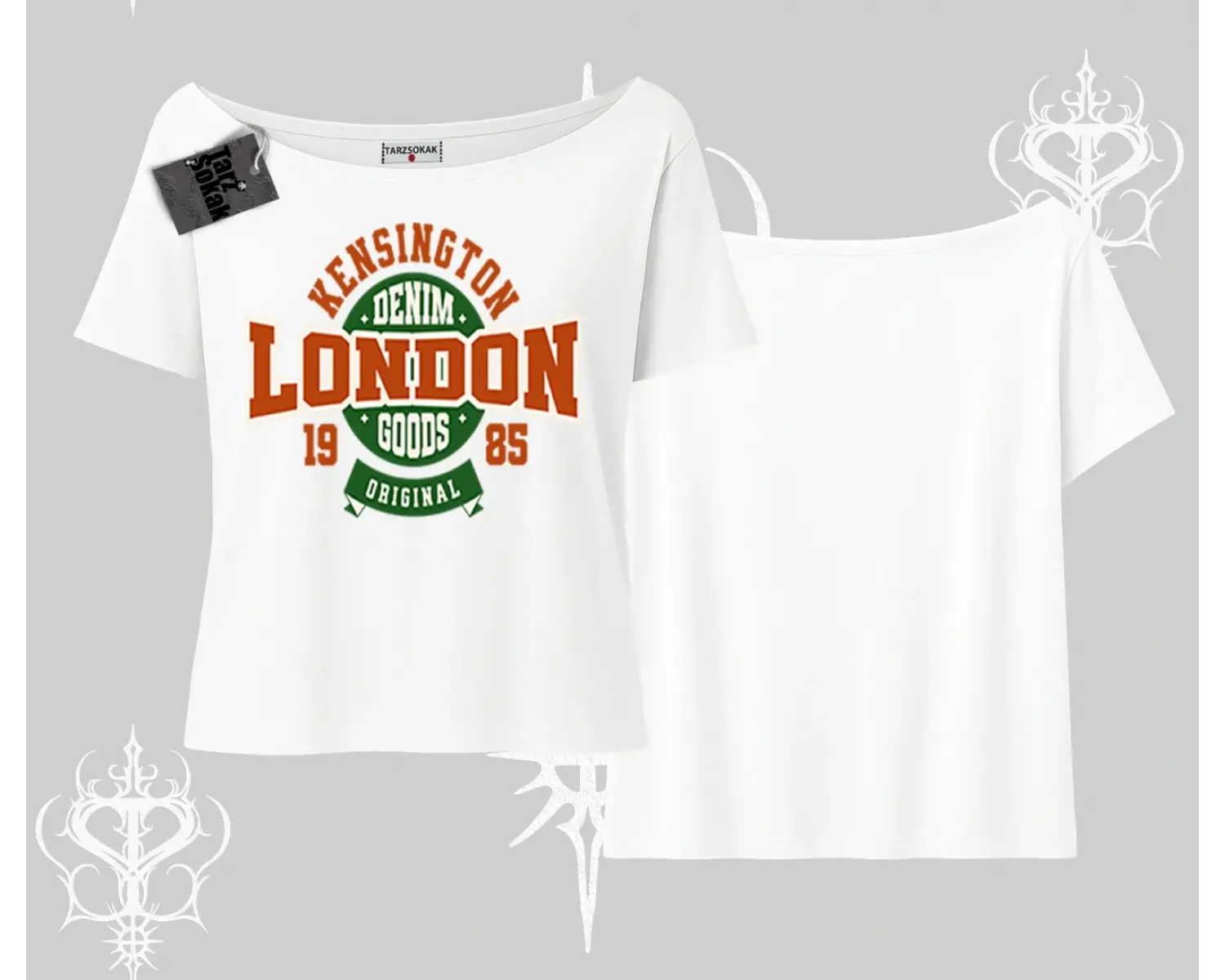 Kayık Yaka Tshirt London Denim 1985