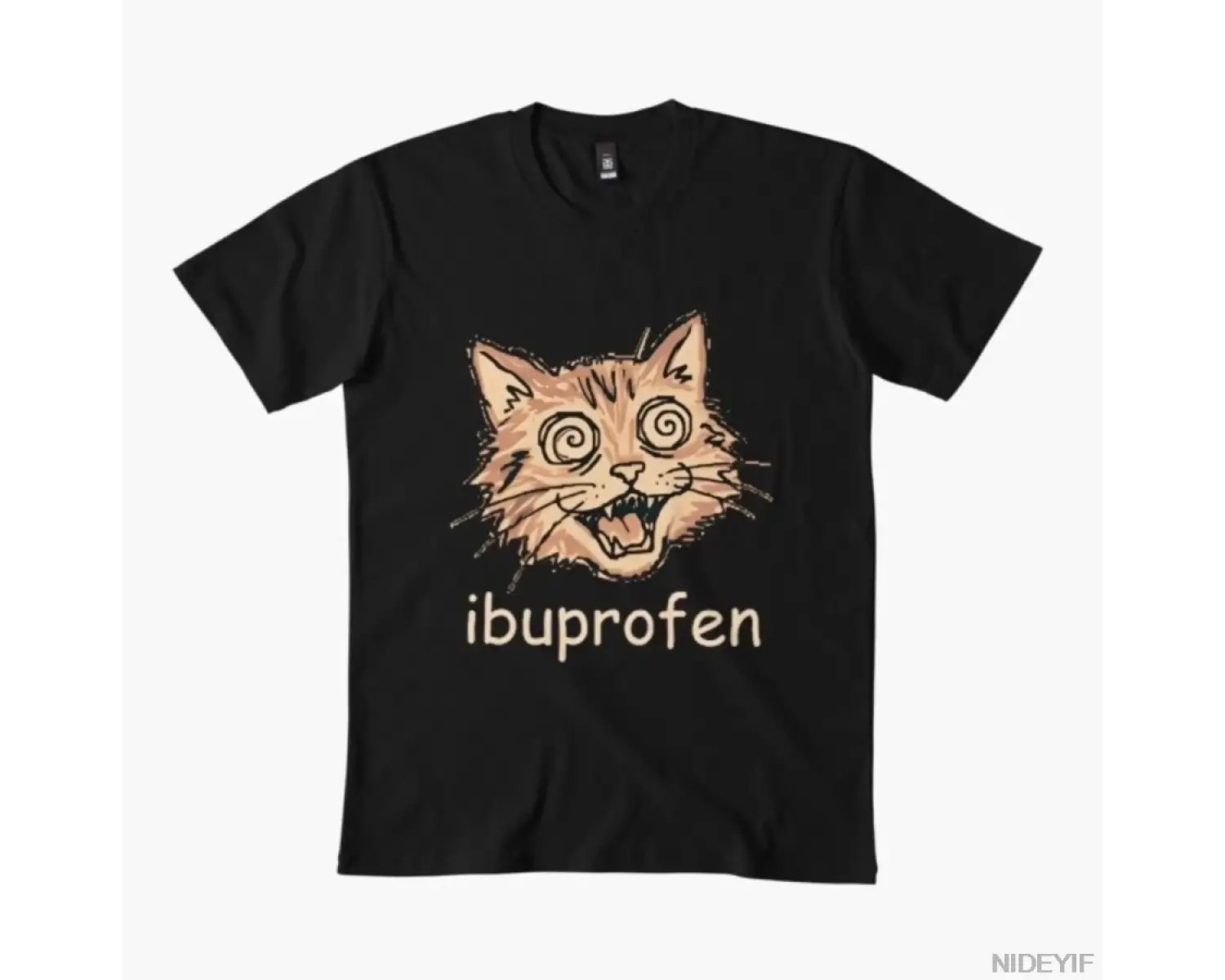 Kedi Meme T-shirt Erkek Kadın %100 Pamuklu Tişört Kısa Kollu Üstler 1226-3