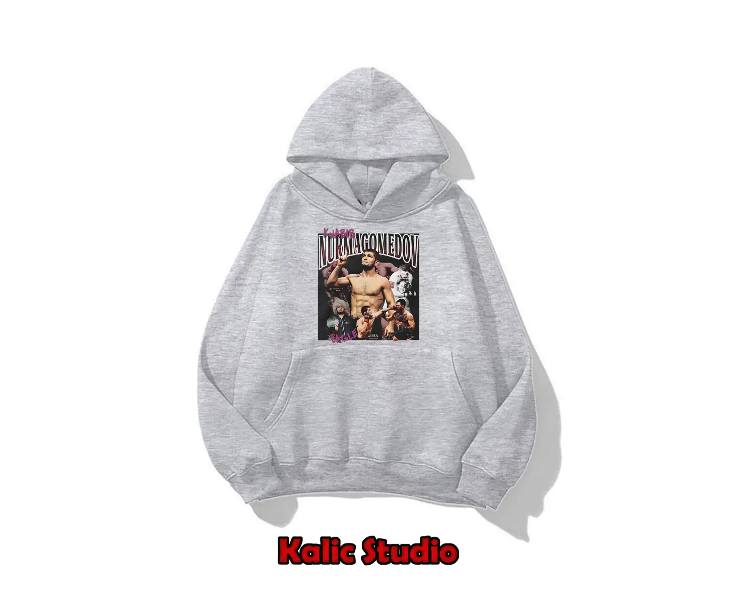 Khabib Nurmagomedov sweatshirt oversize gri