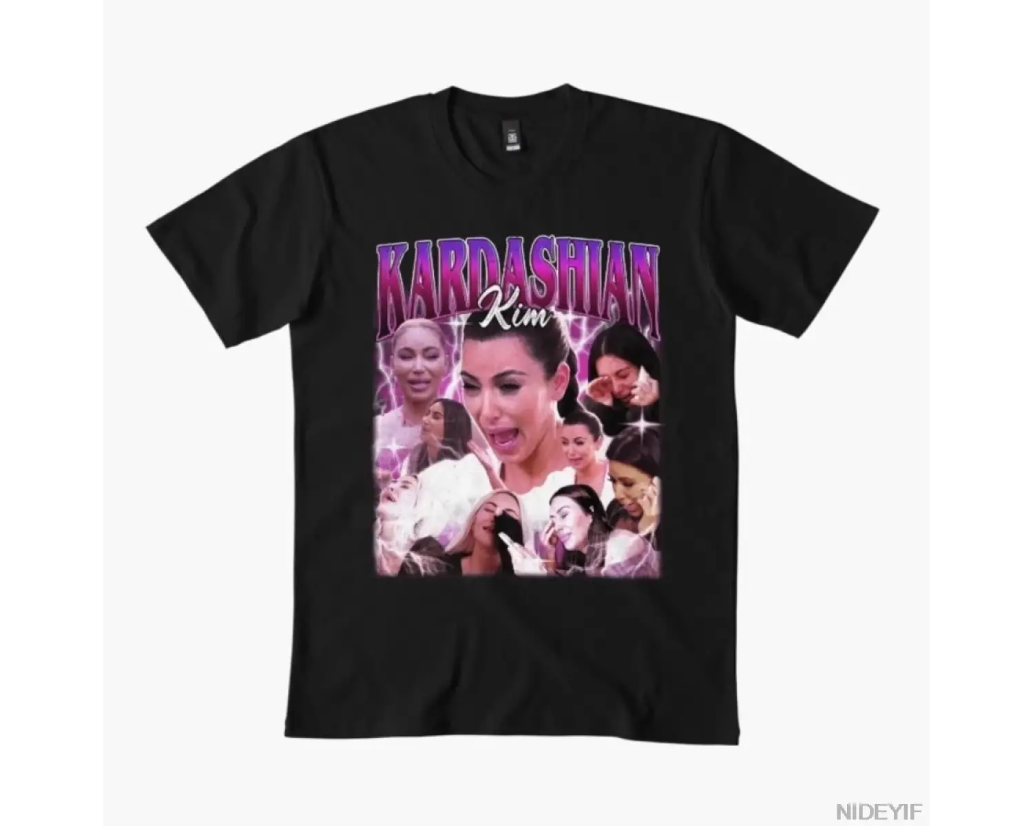 Kim Crying Meme T-shirt Erkekler Kadınlar Için % 100% Pamuklu T Shirt Kanye Kısa Kollu Üstler