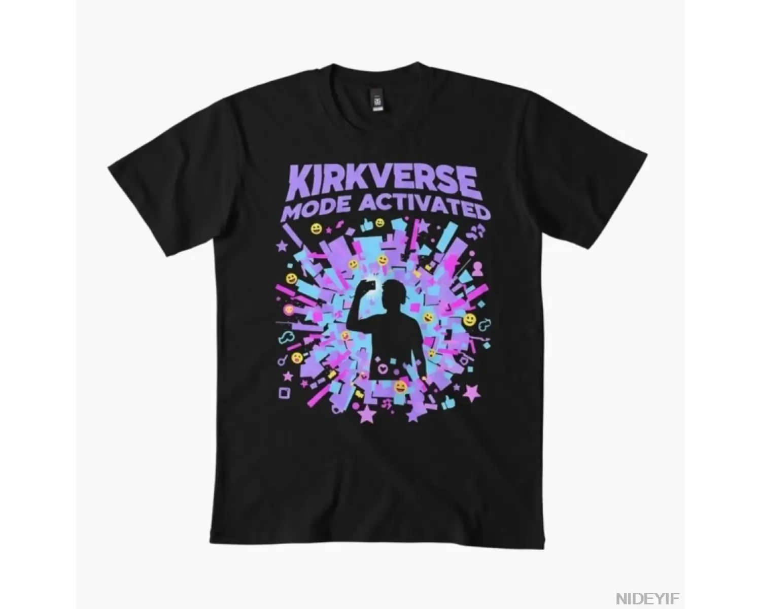 Kirkverse Modu Aktif Erkek Kadın Tişörtü %100 Pamuklu Tişörtler Kısa Kollu Üstler 1231-3