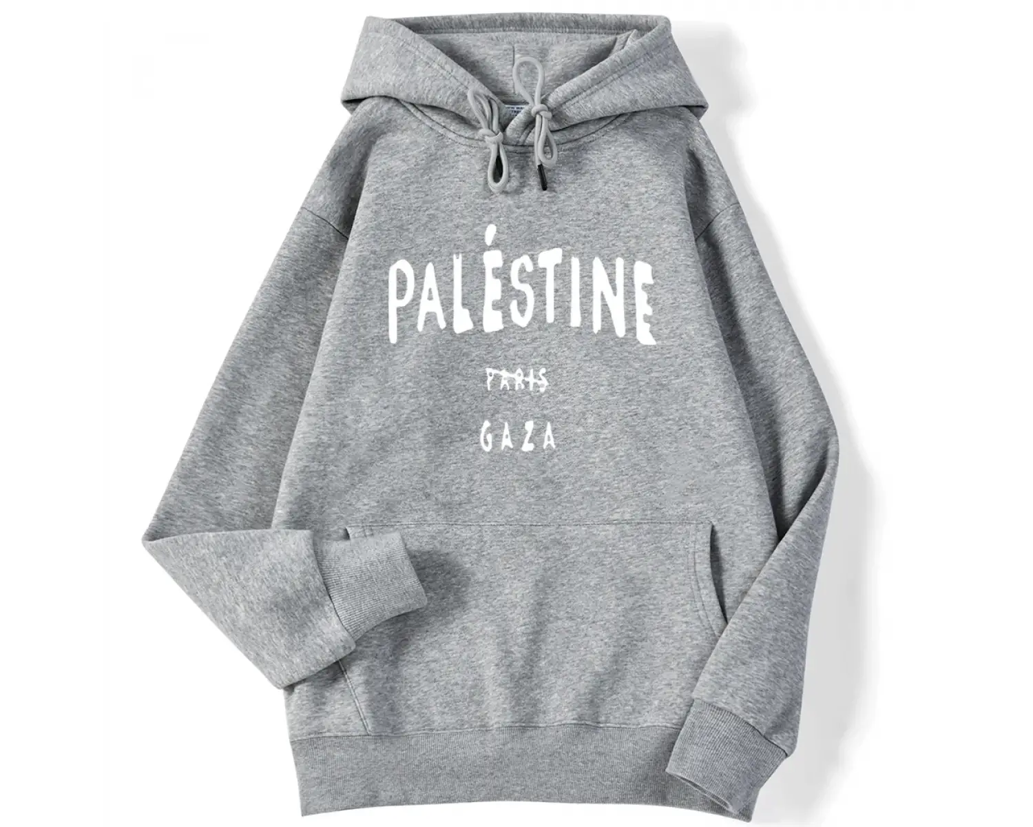 Kış Kadın Kapüşonlular Gazze Mektup Baskılı Kazaklar Nefes Gevşek Sıcak Cep Tişörtü Moda Raha