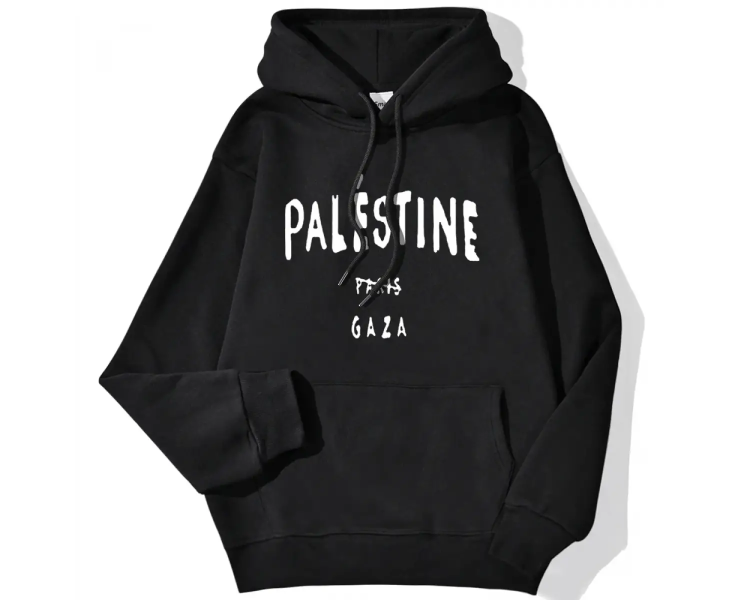 Kış Kadın Kapüşonlular Gazze Mektup Baskılı Kazaklar Nefes Gevşek Sıcak Cep Tişörtü Moda Raha