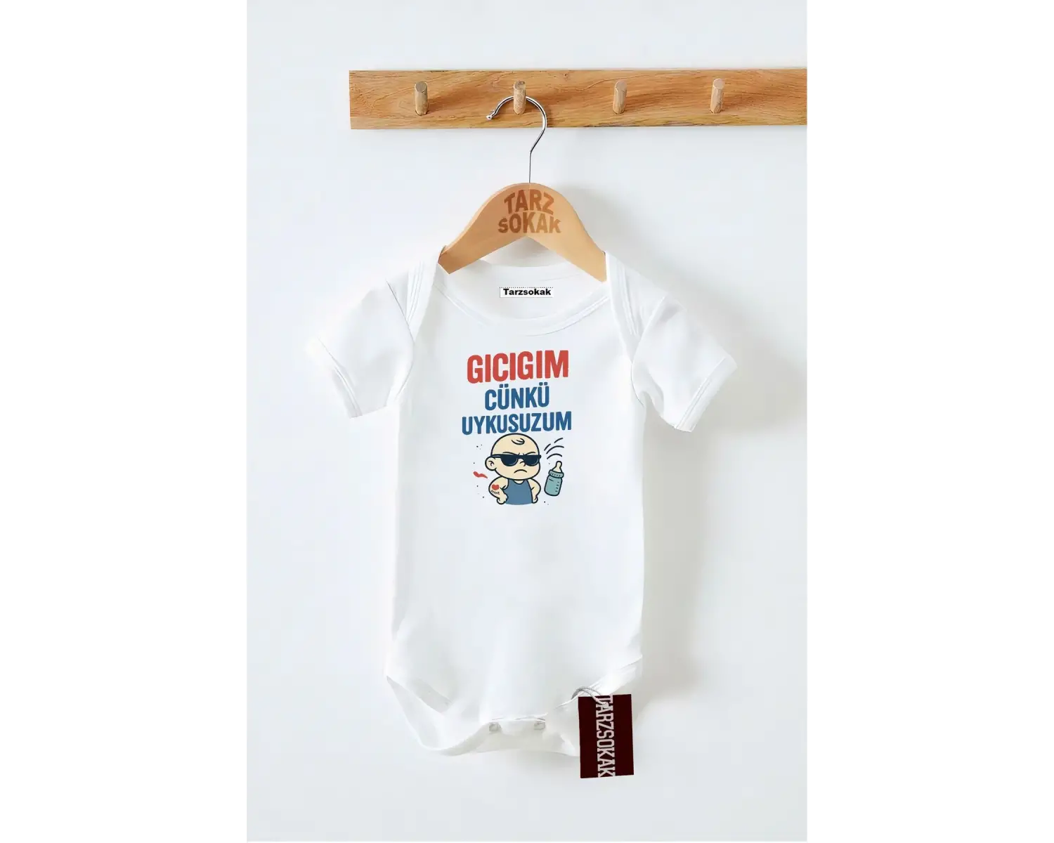 Kısa Kol Body GICIĞIM ÇÜNKÜ UYKUSUZUM KODZıbın44