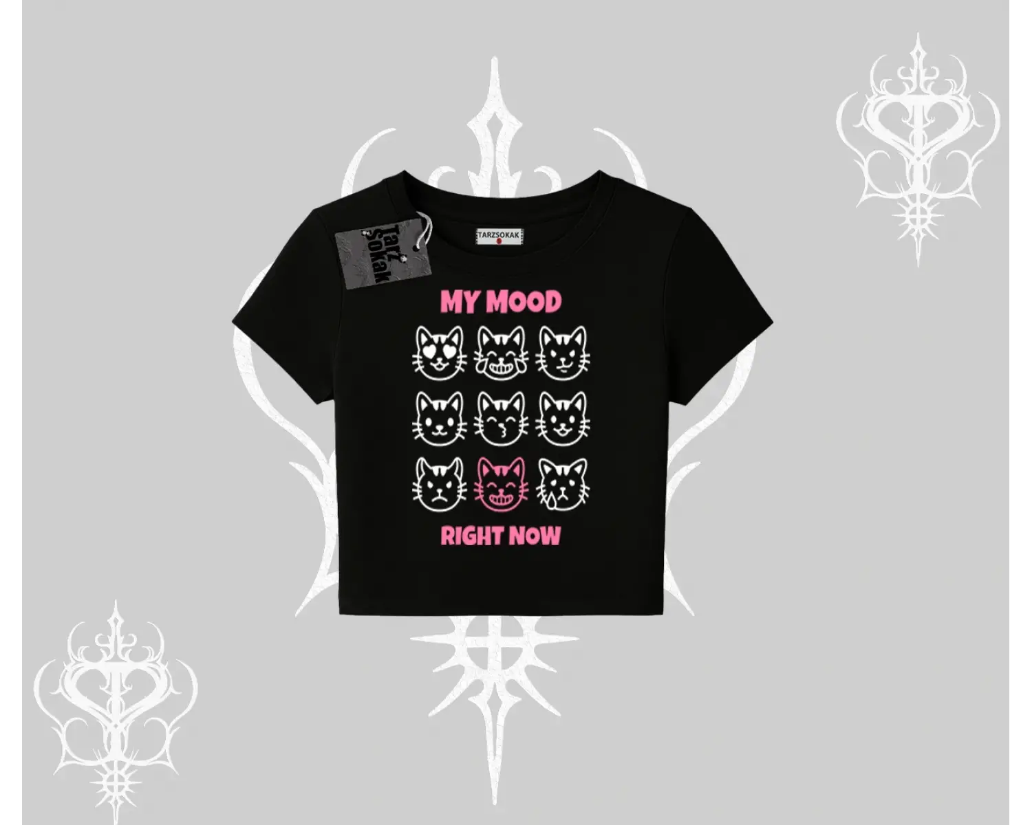 Kitti Sweet Mini Logo Baskılı Biskilet Sweatshirt