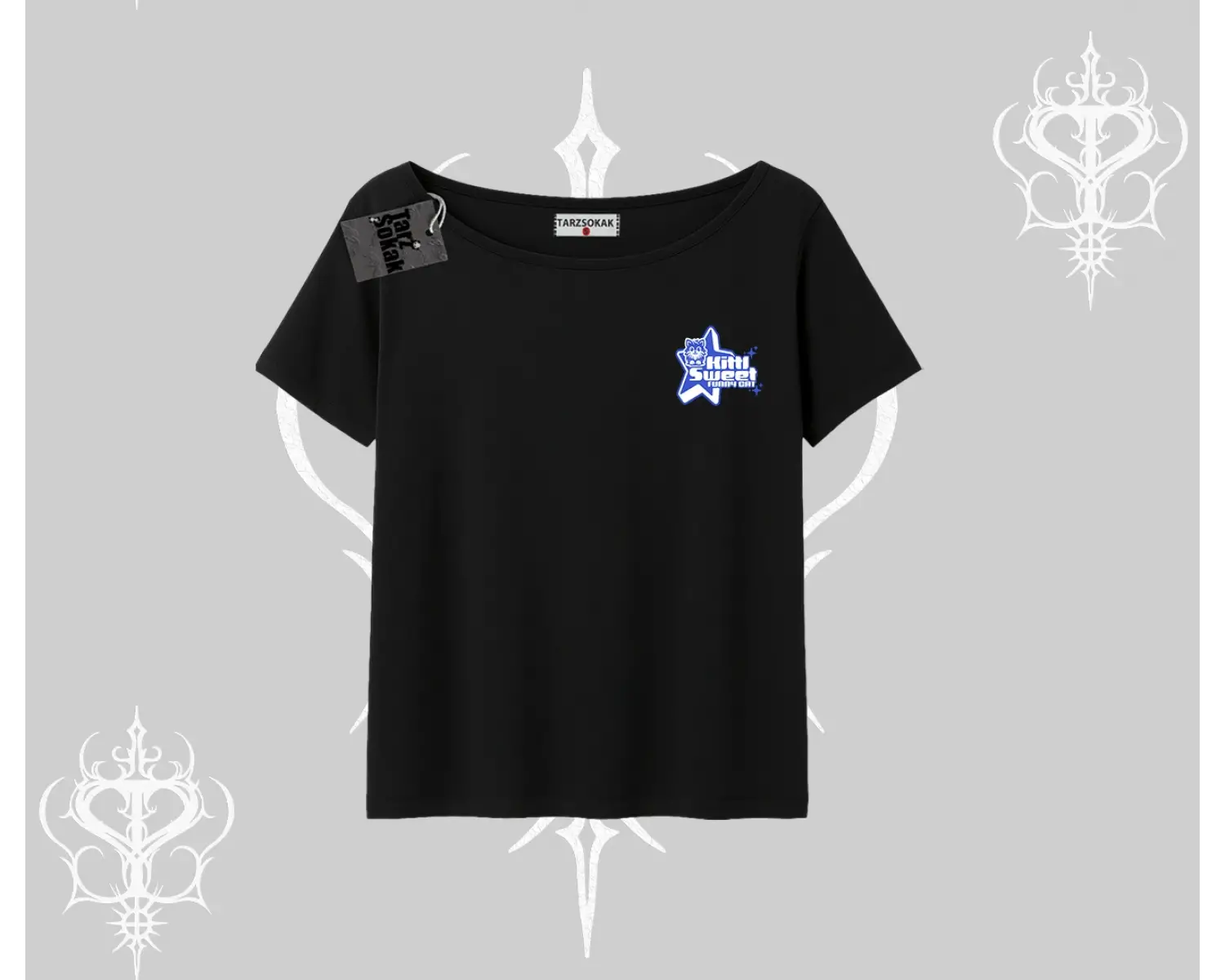 Kitti Sweet Mini Logo Baskılı Kolsuz Tshirt