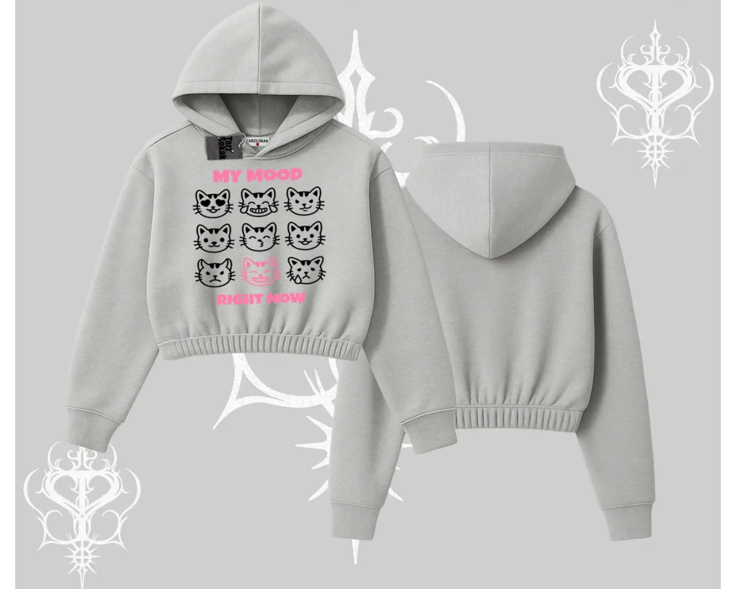 Kitti Sweet Mini Logo Baskılı Oversize Tshirt