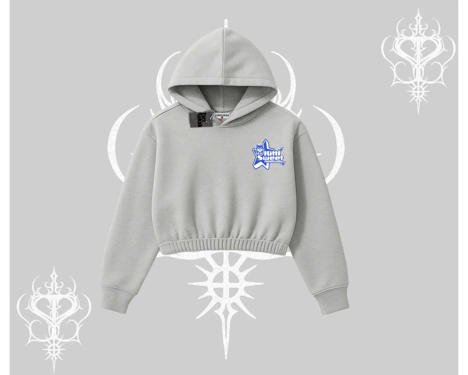 Kitti Sweet Mini Logo Baskılı Oversize Tshirt