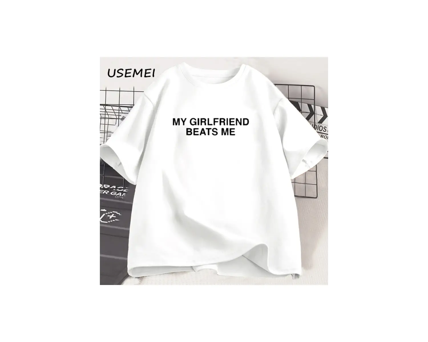 Kız Arkadaşım Bana Değil TErkekler Pamuk Kısa Kollu Komik Çift TMizah Aşk Tee 2886