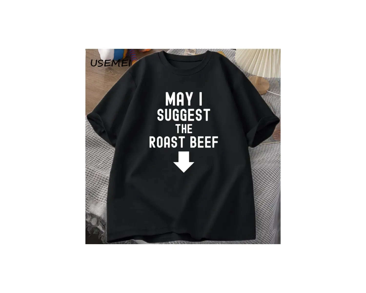 Kızartma Sığır Eti T Shirt Komik Yetişkin Baskılı T Shirt Erkekler Pamuk Kısa Kollu Erkek Tas 2975