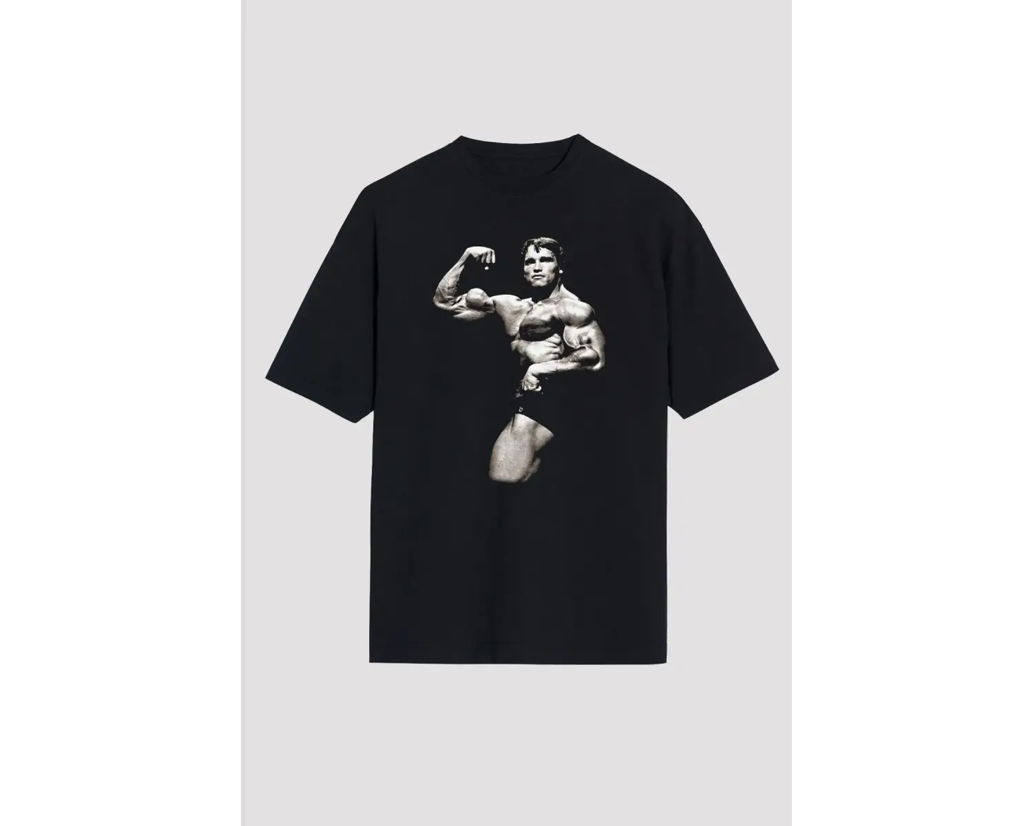 Ko Buta Arnold Schwarzenegger Siyah Unisex Oversize Tişört T-shirt Os5908