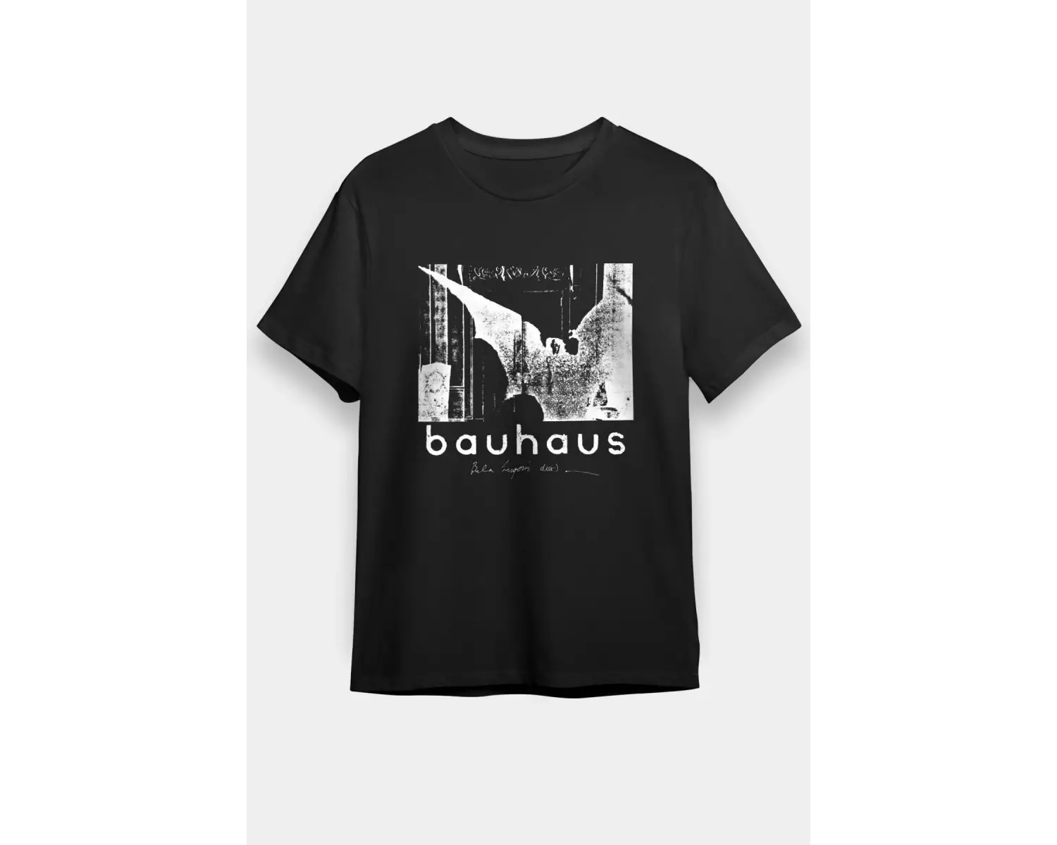 Ko Buta Bauhaus Baskılı Unisex Siyah Tişört T55128