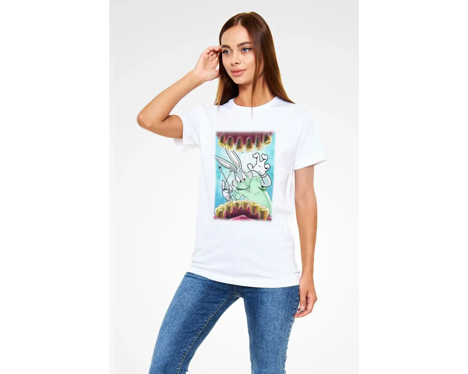 Ko Buta Diş Hekimi Beyaz Unisex Tişört T-shirt T9320