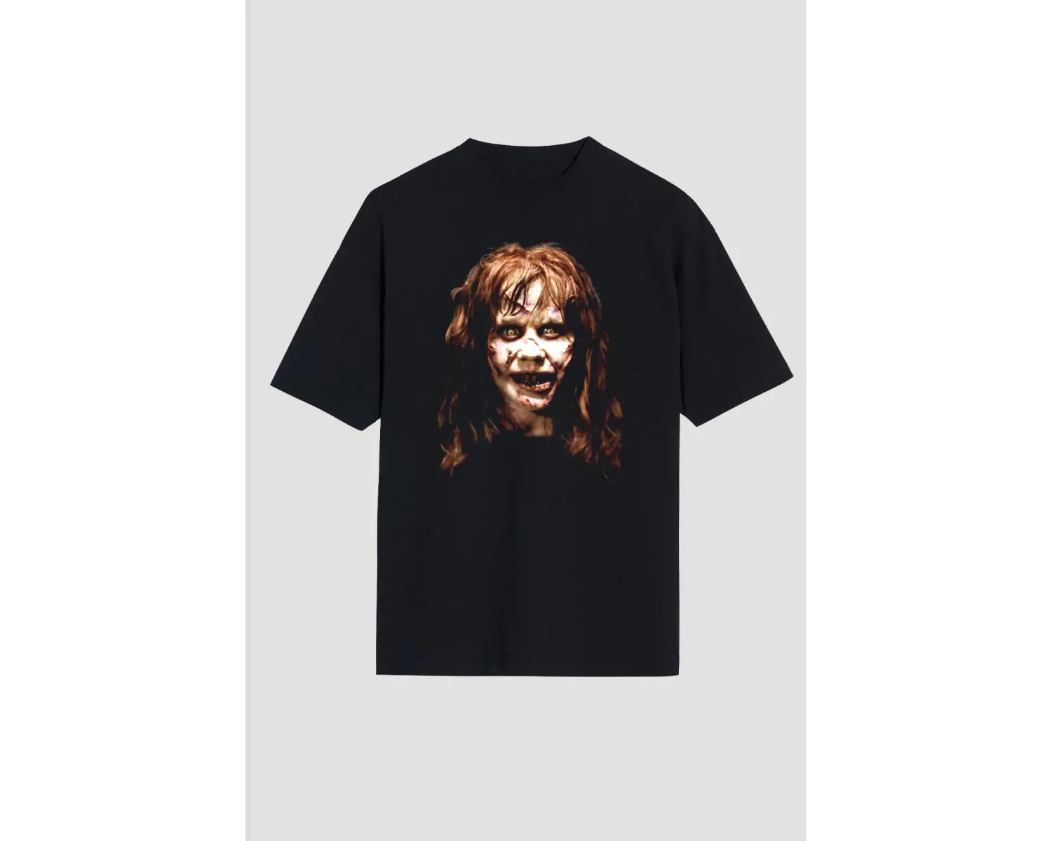Ko Buta The Exorcist Siyah Unisex Oversize Tişört Os13198