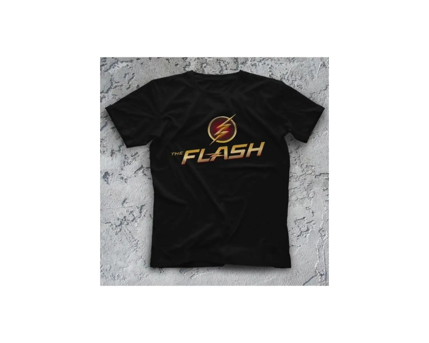 Ko Buta The Flash Siyah Unisex Tişört T-shirt 7291wt