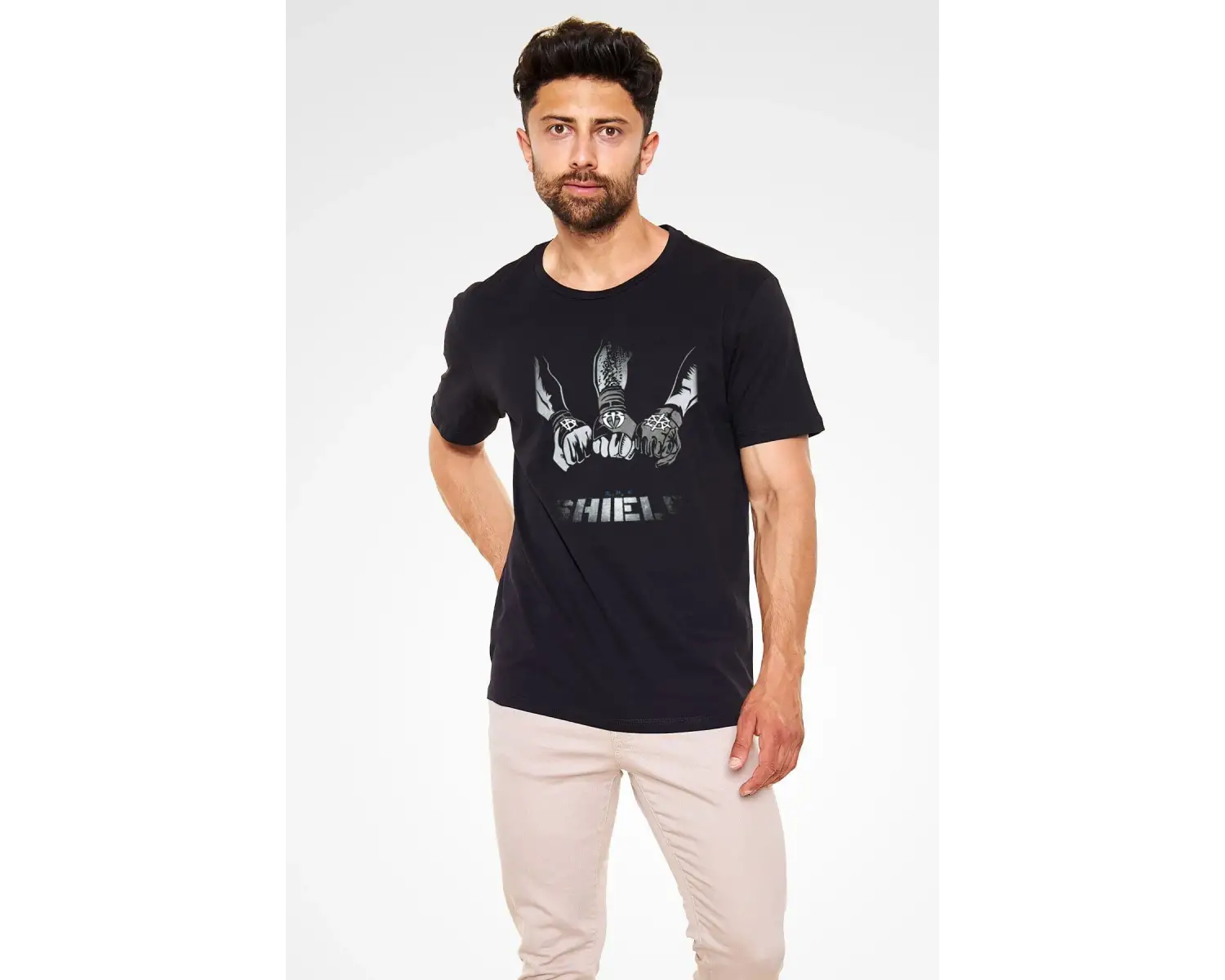 Ko Buta Wwe Siyah Unisex Tişört T12937