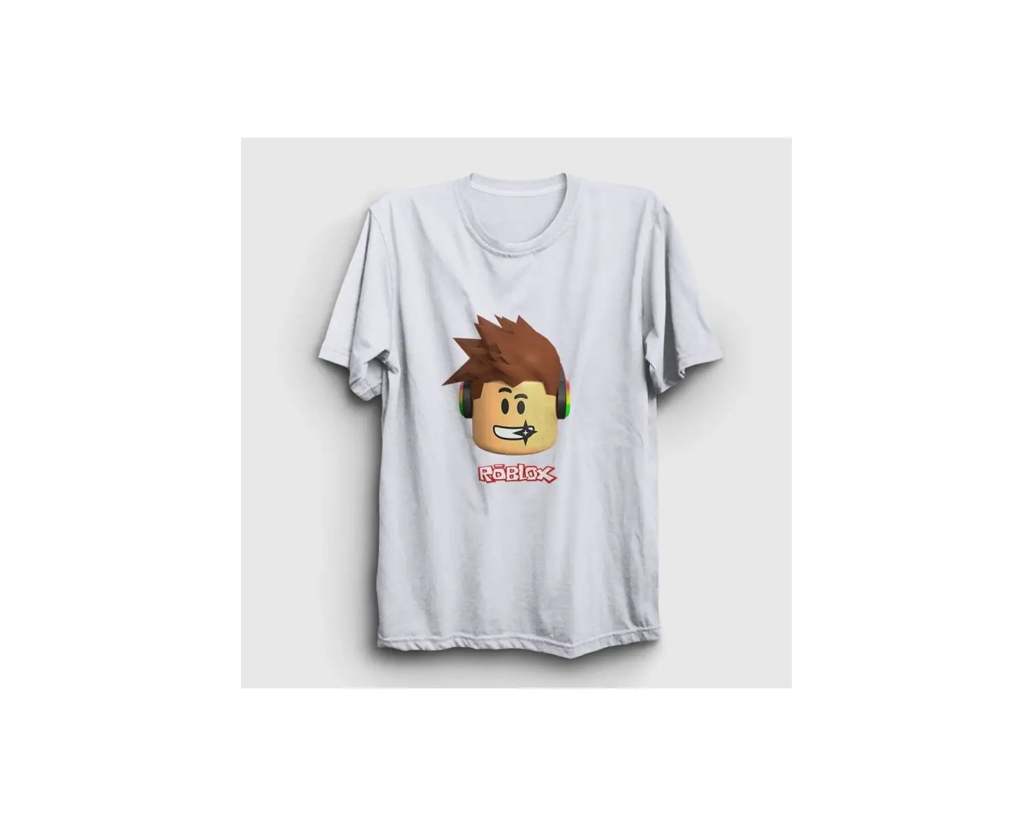 KOD:Presmono Unisex Beyaz Kid Roblox T-shirt 30958tt