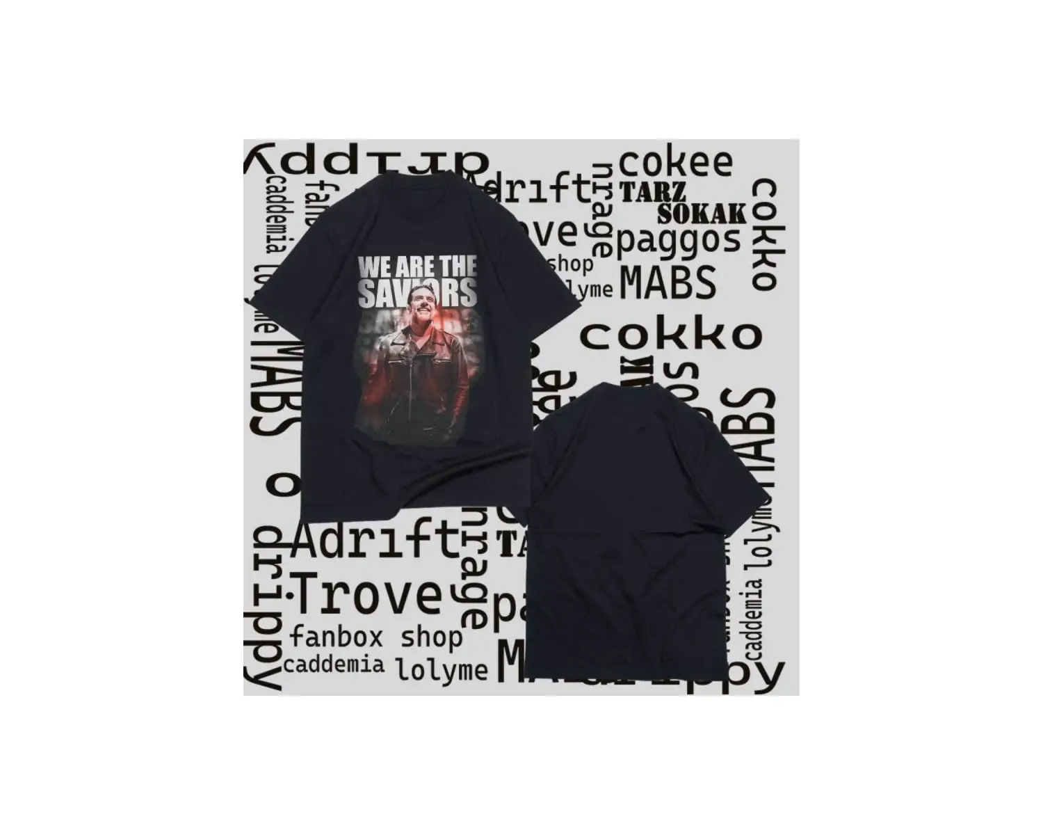 Kod Presss Unisex Siyah Saviors The Walking Dead T-shirt 220520tt