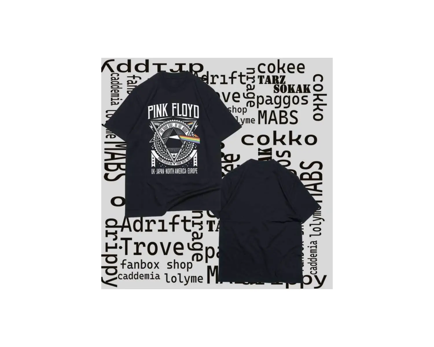 Kod Presss Unisex Siyah Tour Pink Floyd T-shirt 76961tt