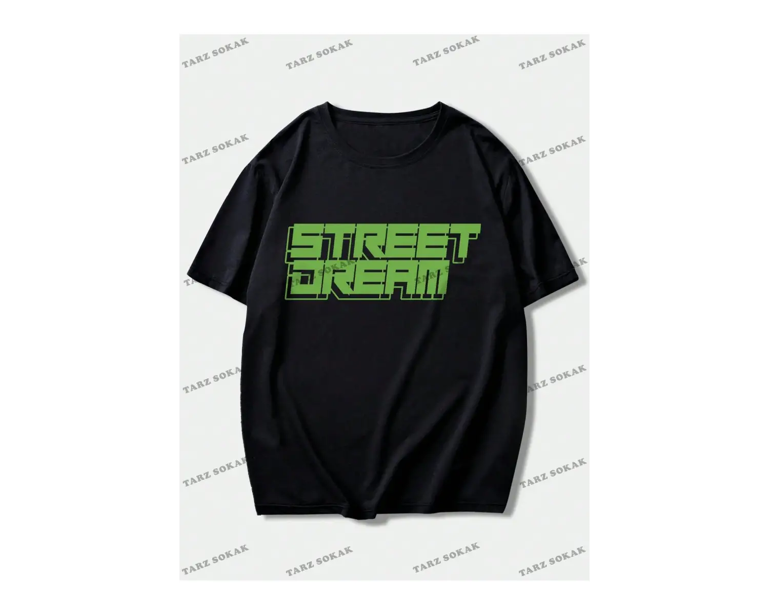 KOD Trend Anime Erkekler Beyaz Karikatür Baskılı Sırt Tasarımlı Kısa Kollu Tişört